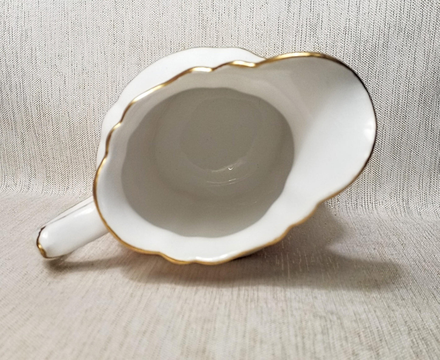 Royal Crown Derby Milk Pitcher: English Bone China, Bird & Floral Design