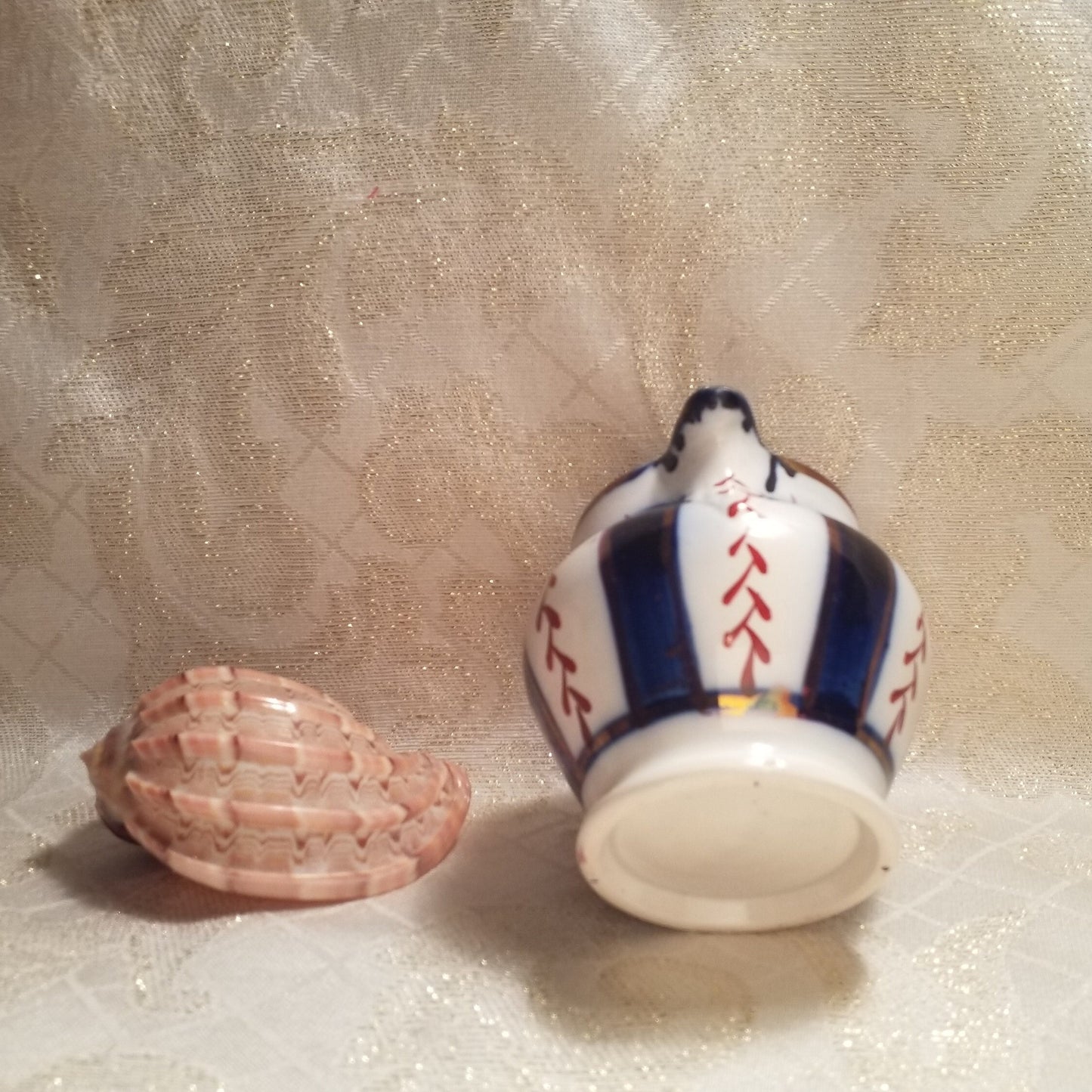 Gaudy Welsh Wagon Wheel Pattern Flo Blue Swansea Cottage Gaudy Dutch Vintage Creamer Collectible Always FREE Domestic SHIPPING