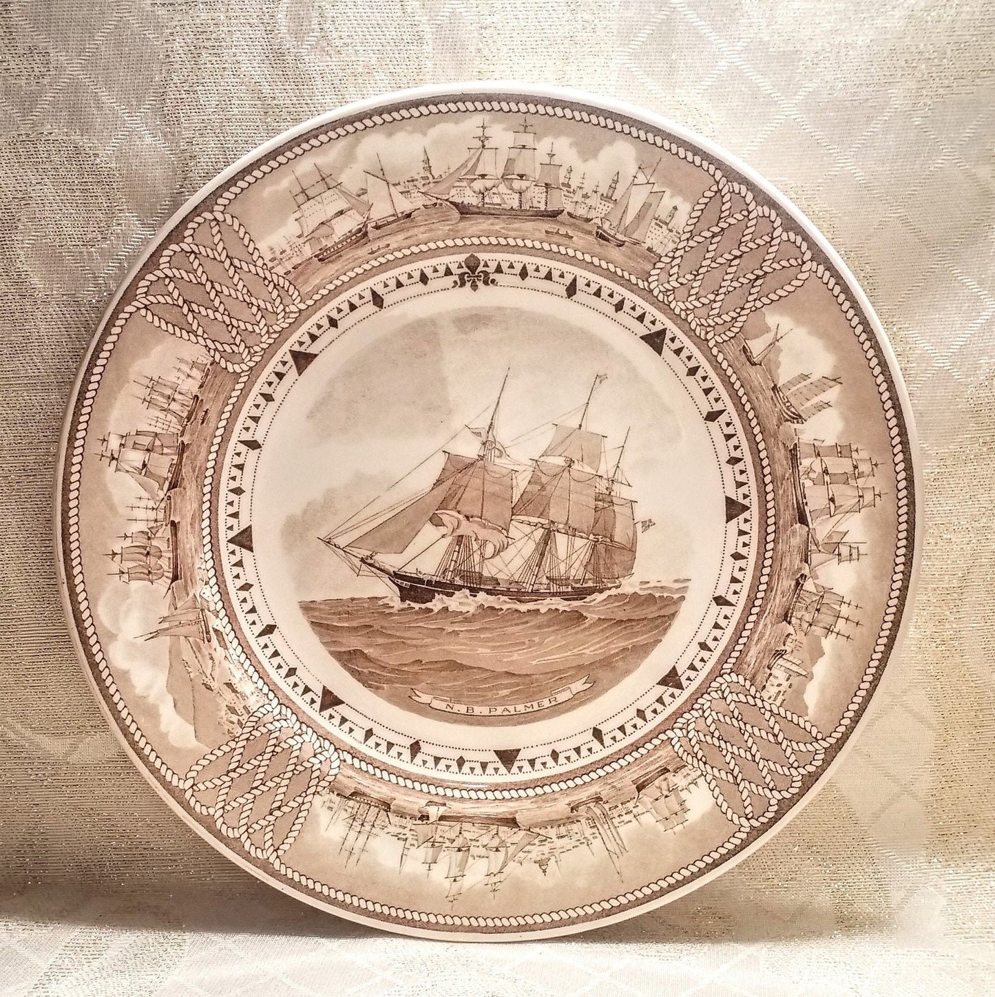 Wedgwood American Clipper Ship Plate: N.B. Palmer, Nautical Decor