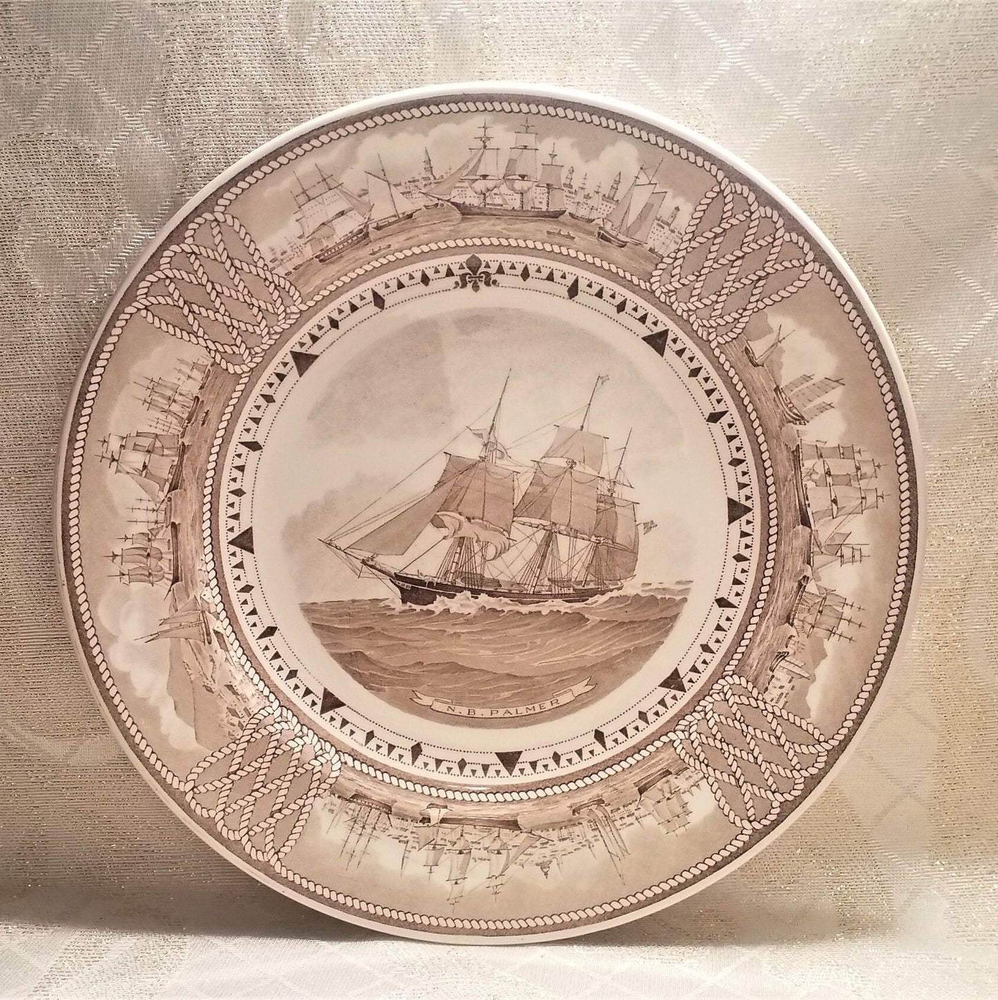 Wedgwood American Clipper Ship Plate: N.B. Palmer, Nautical Decor