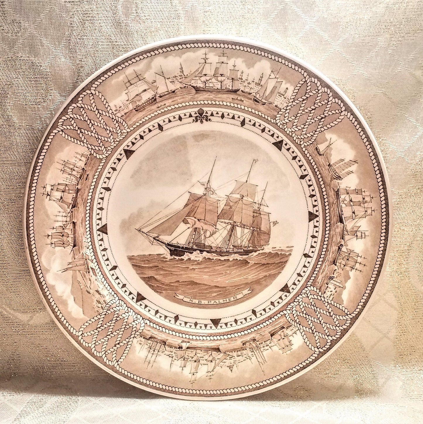 Wedgwood American Clipper Ship Plate: N.B. Palmer, Nautical Decor
