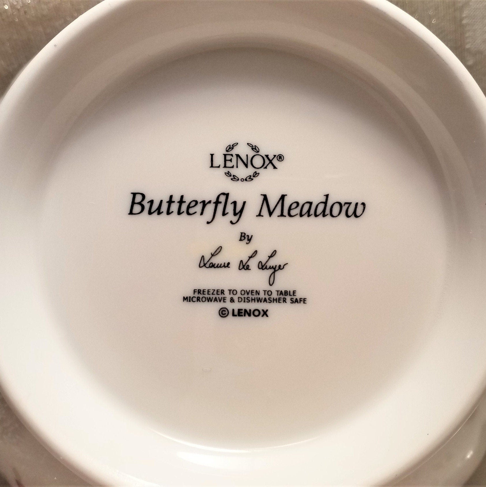 Lenox Butterfly Meadow Teapot, Laurie Le Luyer Design 30 Ounce And Always FREE Domestic SHIPPING