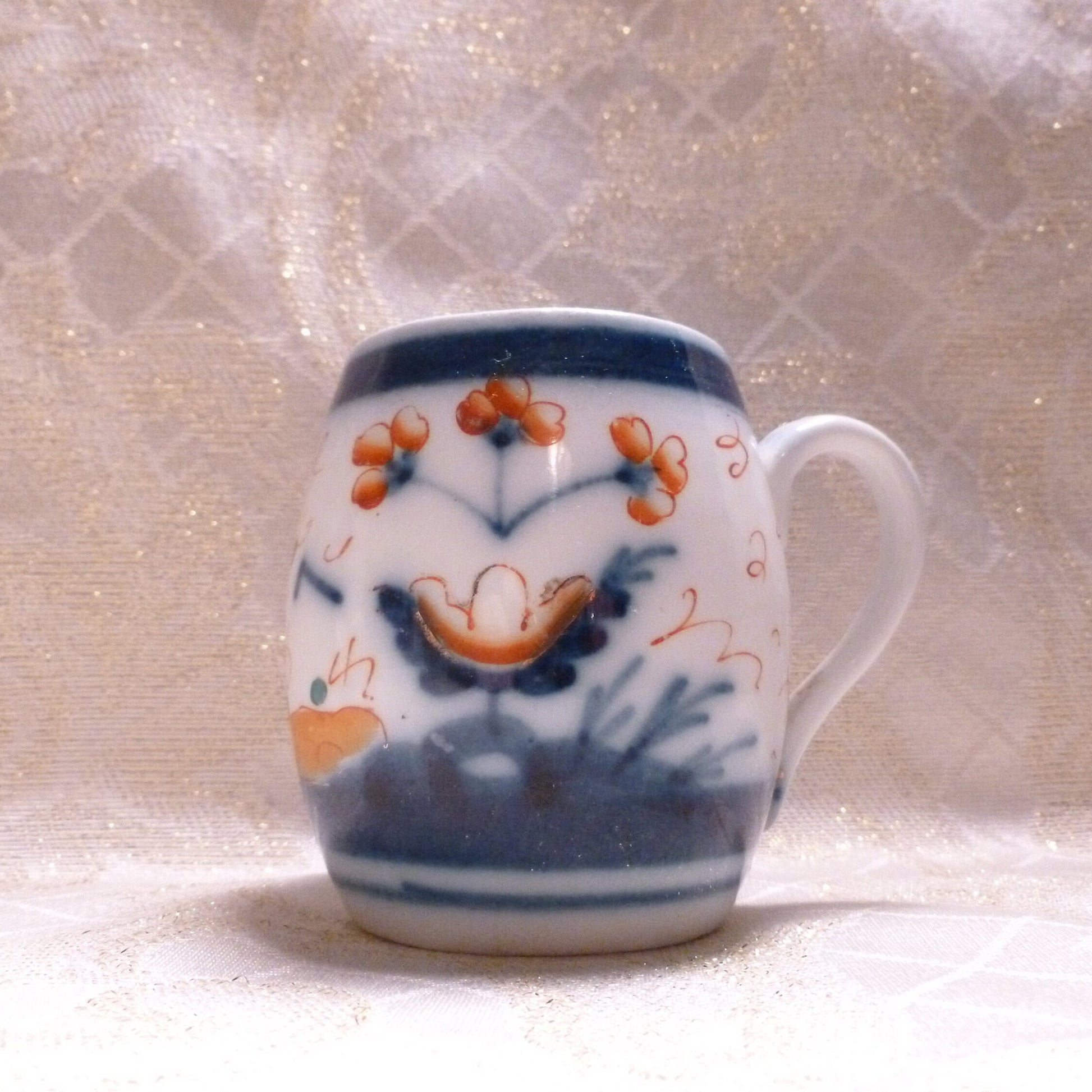 Gaudy Welsh Cottage Cup, Swansea Style, Farmhouse Decor