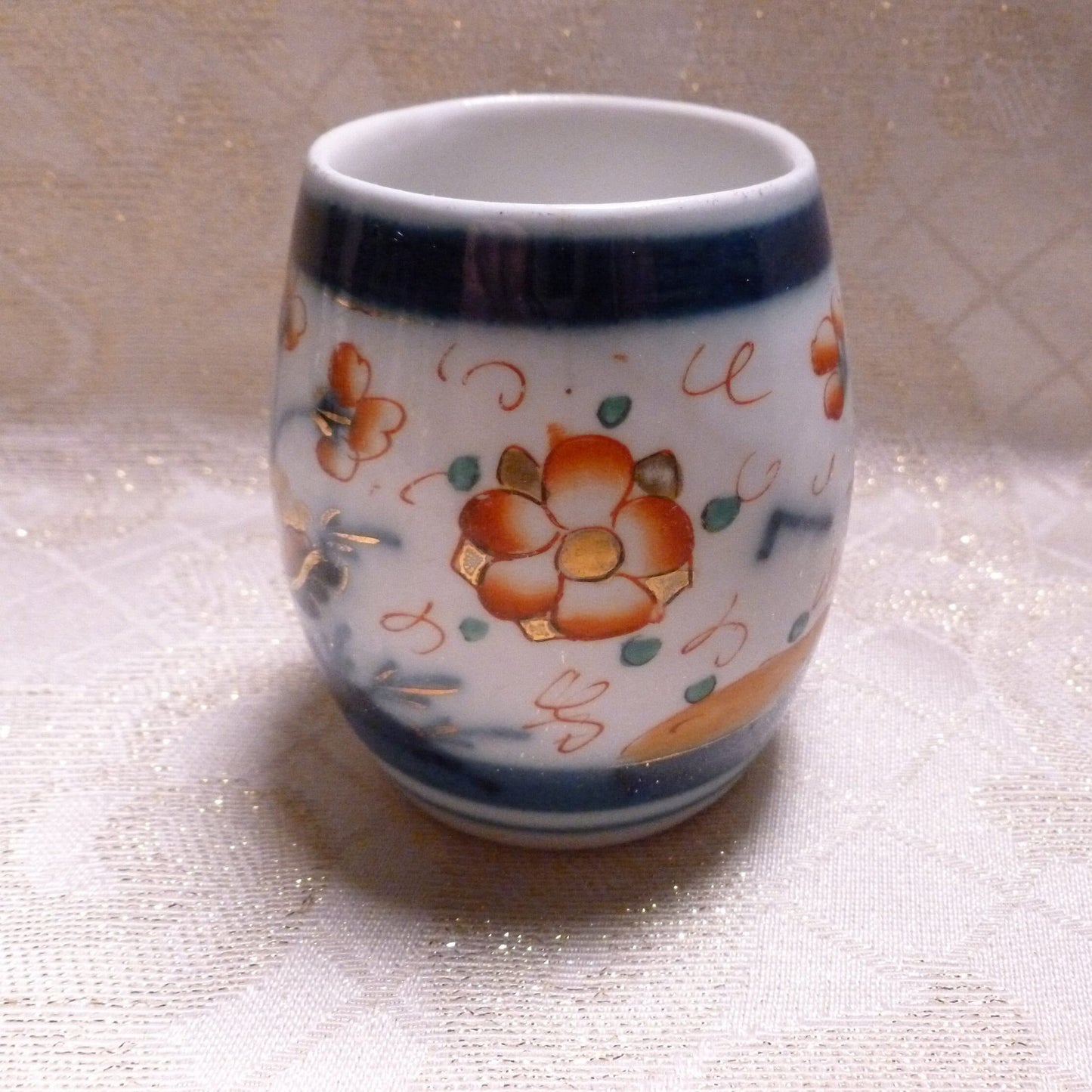 Gaudy Welsh Cottage Cup, Swansea Style, Farmhouse Decor