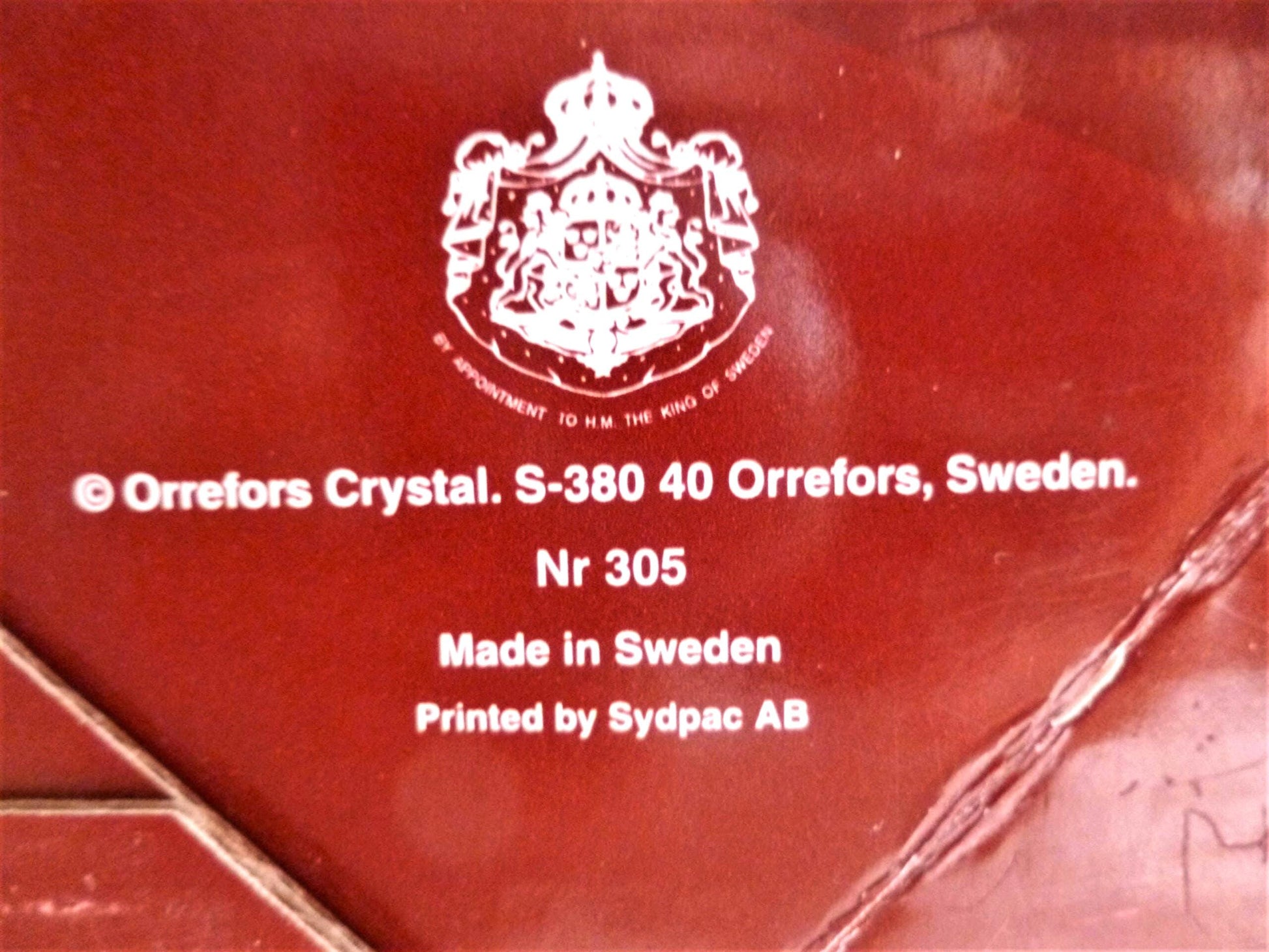 Orrefors Belle Crystal Tulip Bowl, Jan Johansson Design, NIB