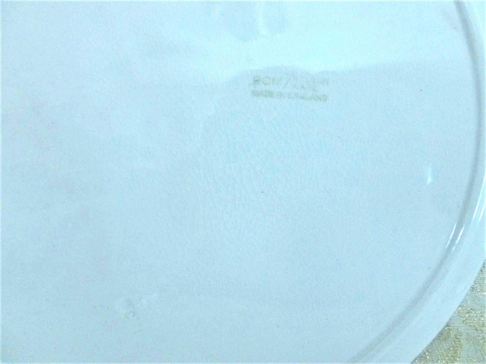 Vintage Lord Nelson Ware Divided Plate, Red Willow Staffordshire Collectible