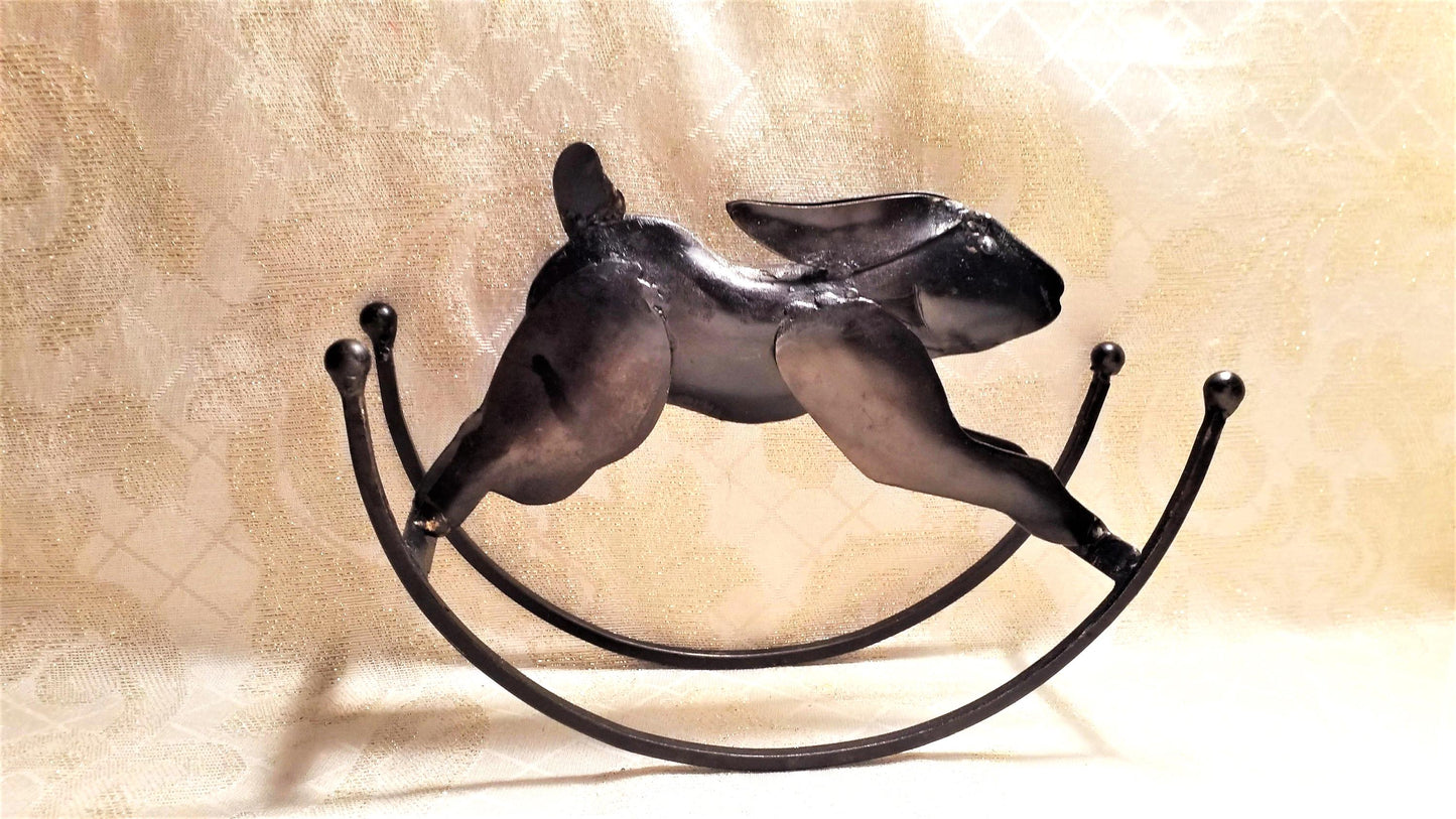 Vintage Farmhouse Fox and Hare Rocking Collectibles