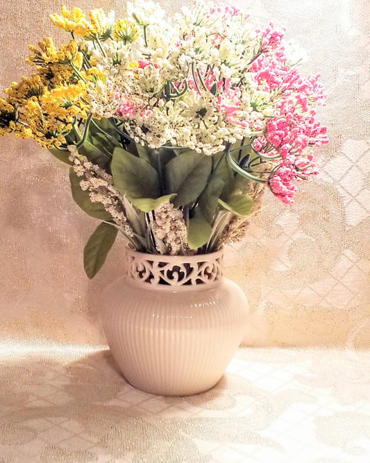 Vintage Lenox Tracery Vase 24K Gold Trim Filigree Rim And Always FREE Domestic SHIPPING