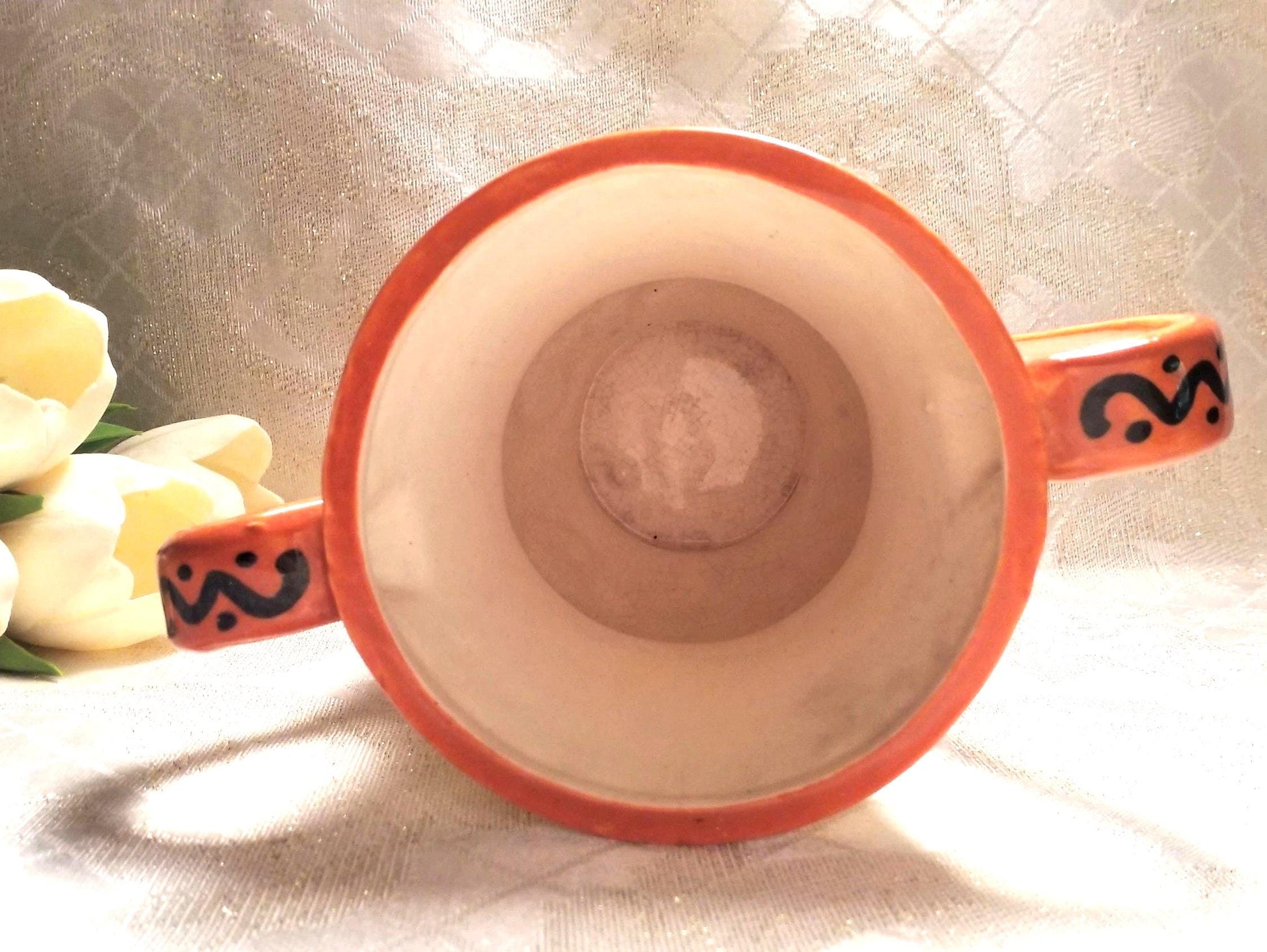 Vintage Dragon & Fleur-de-lis Vase, Colorful Scottish Asian Style Always FREE Domestic SHIPPING