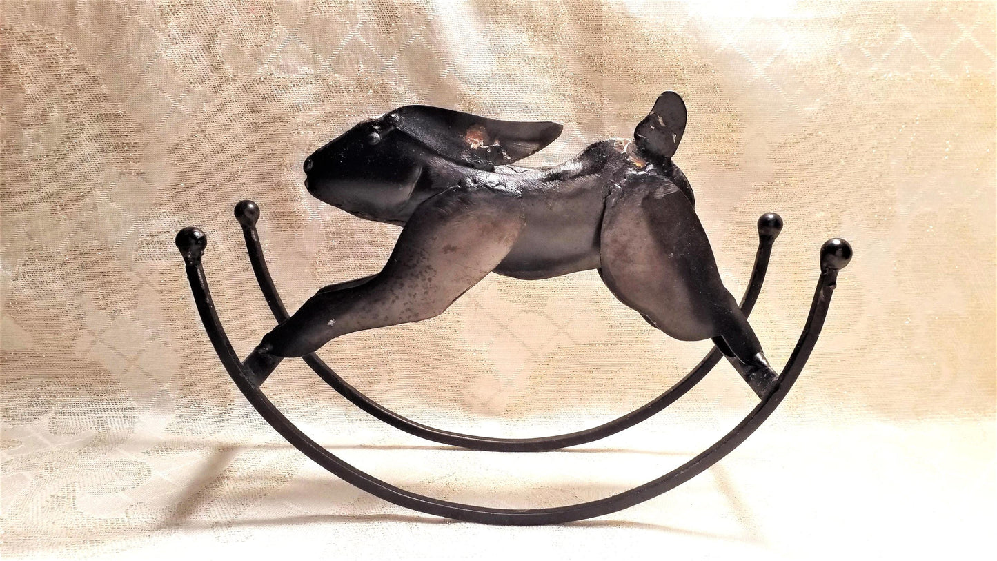 Vintage Farmhouse Fox and Hare Rocking Collectibles