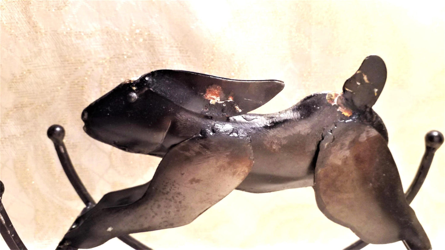 Vintage Farmhouse Fox and Hare Rocking Collectibles