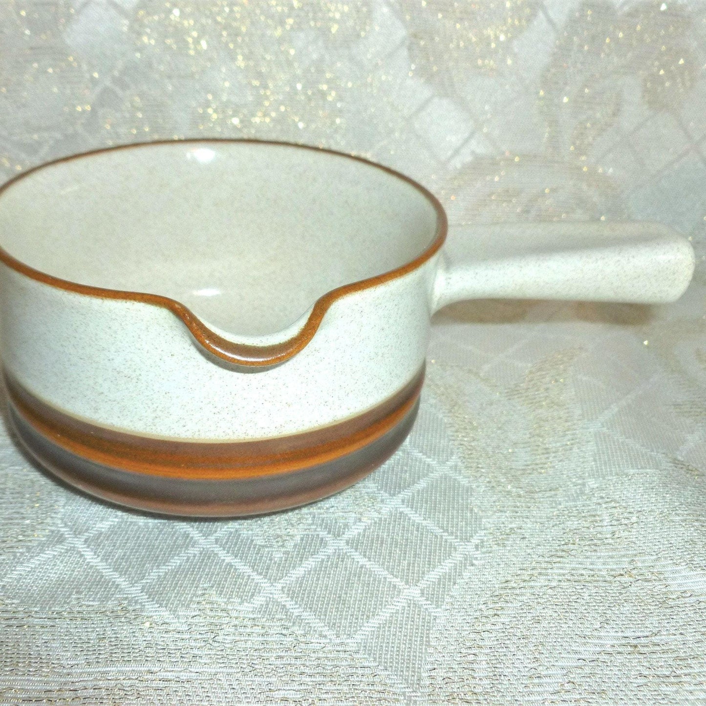 Denby Ironstone Bowl Set, England - Salad Bowl & Sauce Pan