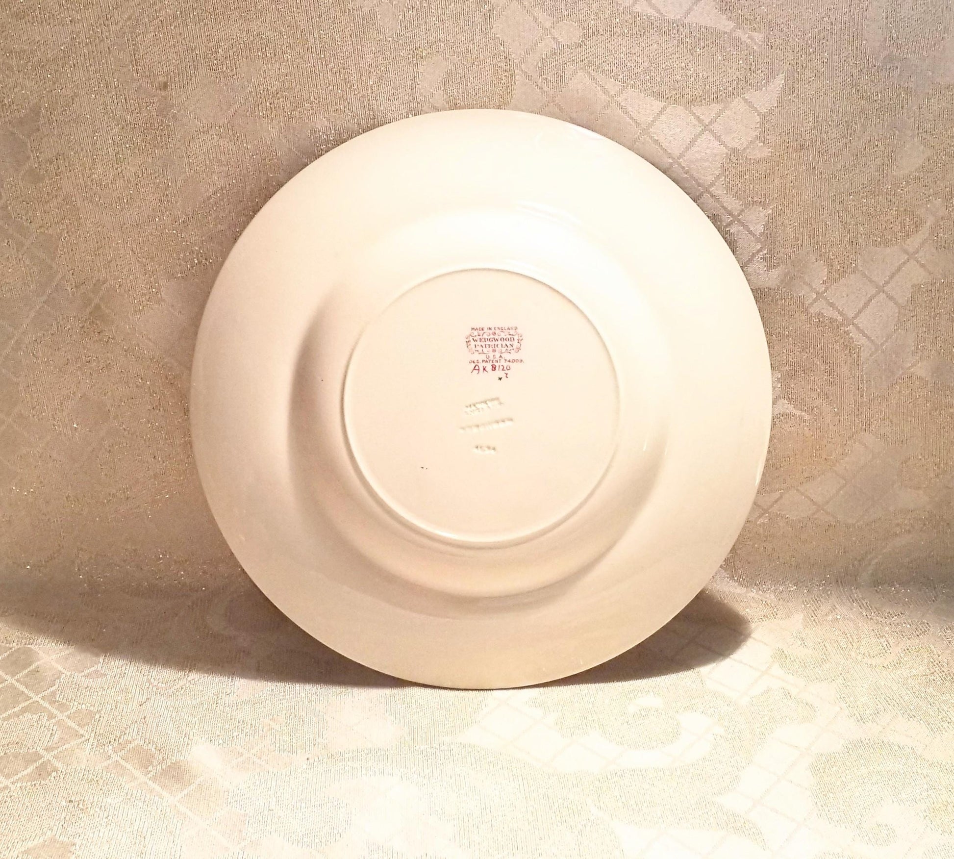 Wedgwood Bognor Patrician Dinner Plate, Queensware Earthenware Always FREE Domestic SHIPPING