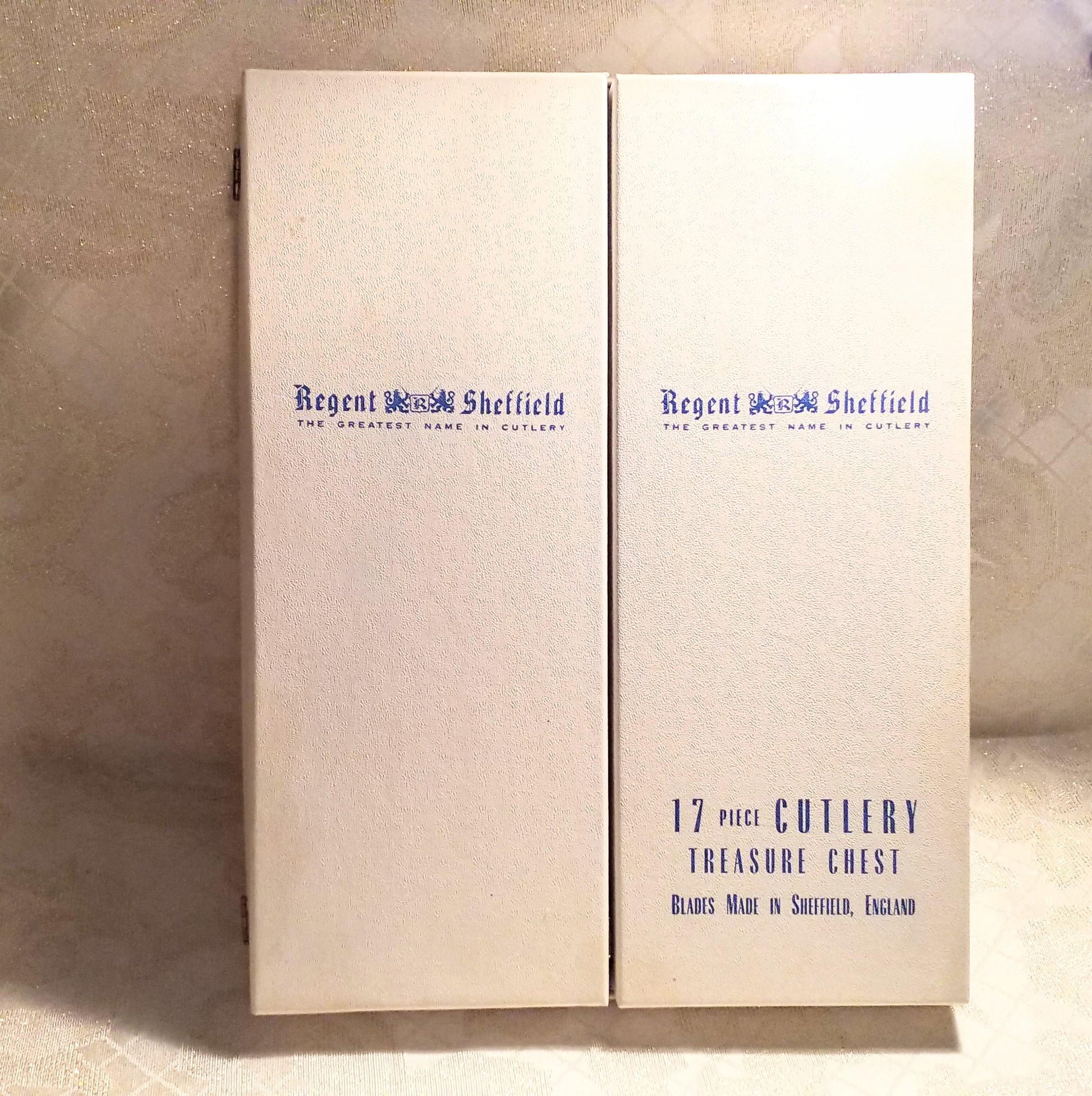 Vintage Regent Sheffield Cutlery Set Desert Flower Pattern England Blades Always FREE Domestic SHIPPING