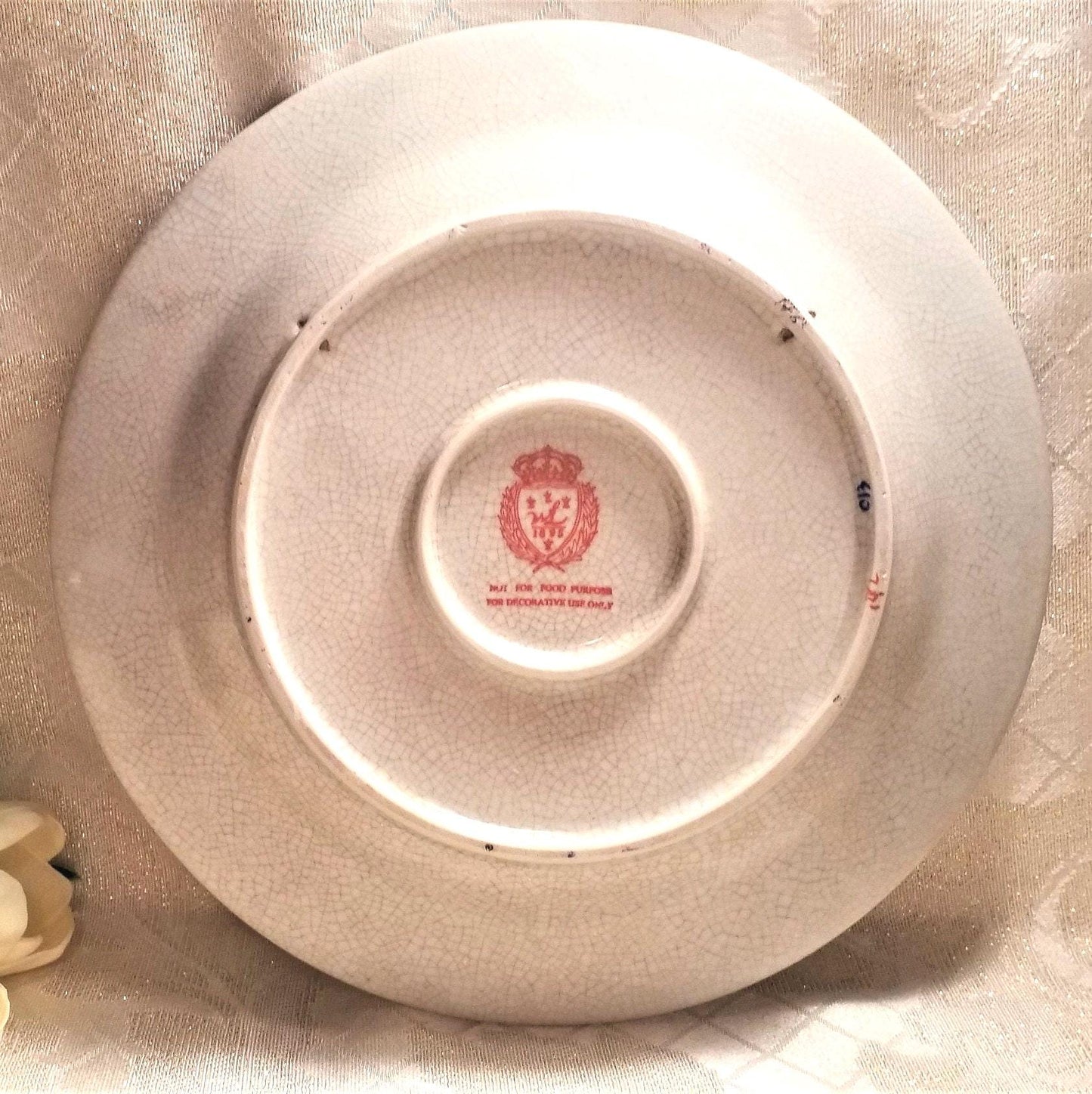 Vintage Farmhouse Chicken Plate Glazed Decorative Wall Hanging Always FREE Domestic SHIPPING