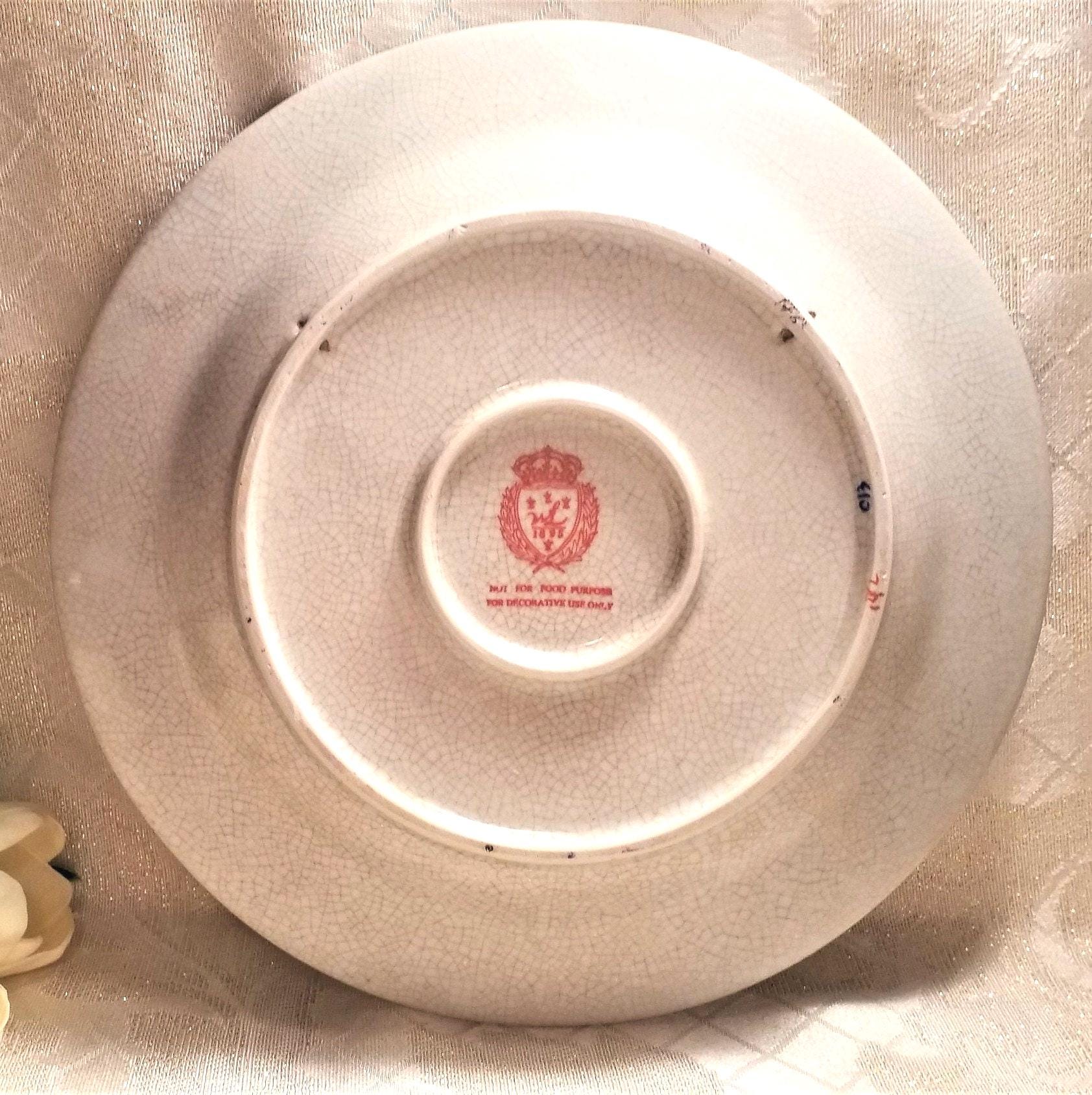 Vintage Farmhouse Chicken Plate Glazed Decorative Wall Hanging Always FREE Domestic SHIPPING