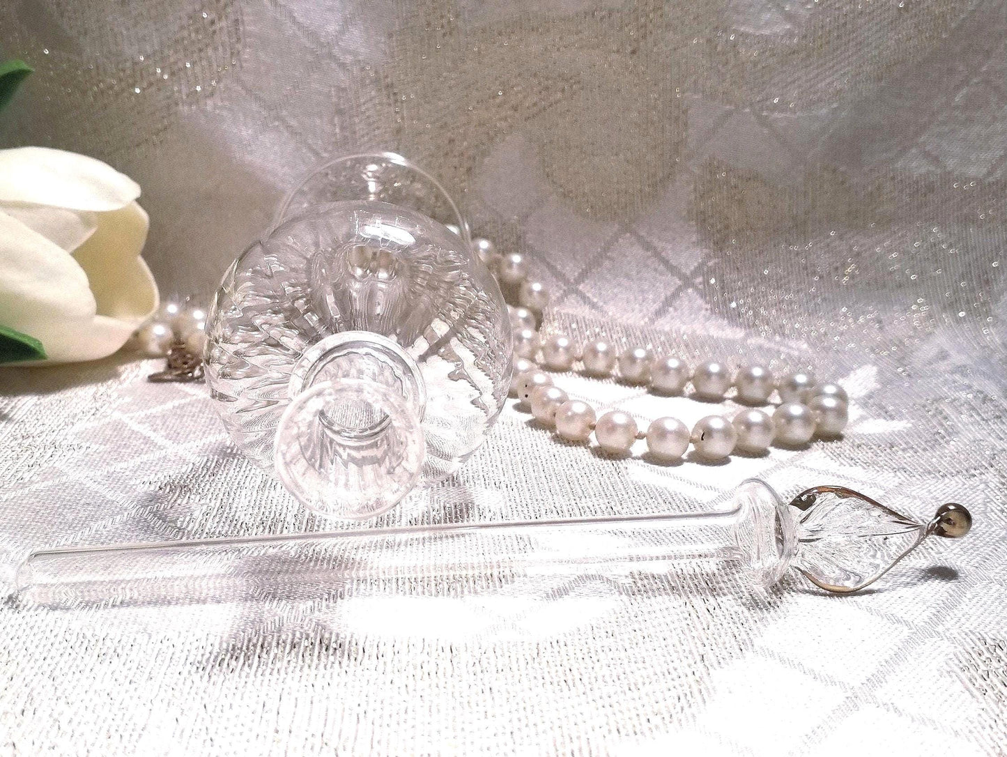 Vintage Lenox Swan Perfume Bottle And Handcrafted Egyptian Bottle Set And Always FREE Domestic SHIPPING For You