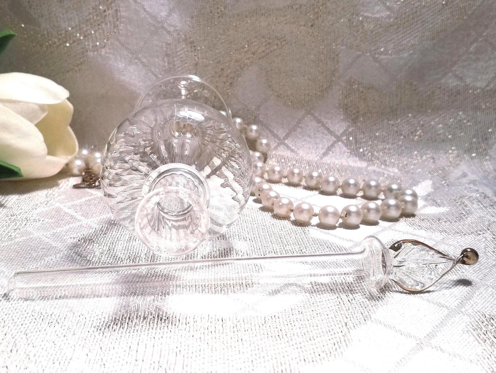 Vintage Lenox Swan Perfume Bottle And Handcrafted Egyptian Bottle Set And Always FREE Domestic SHIPPING For You